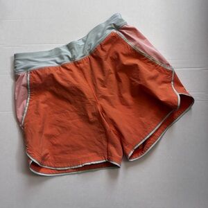 Women's Orange and Pink Swim Shorts